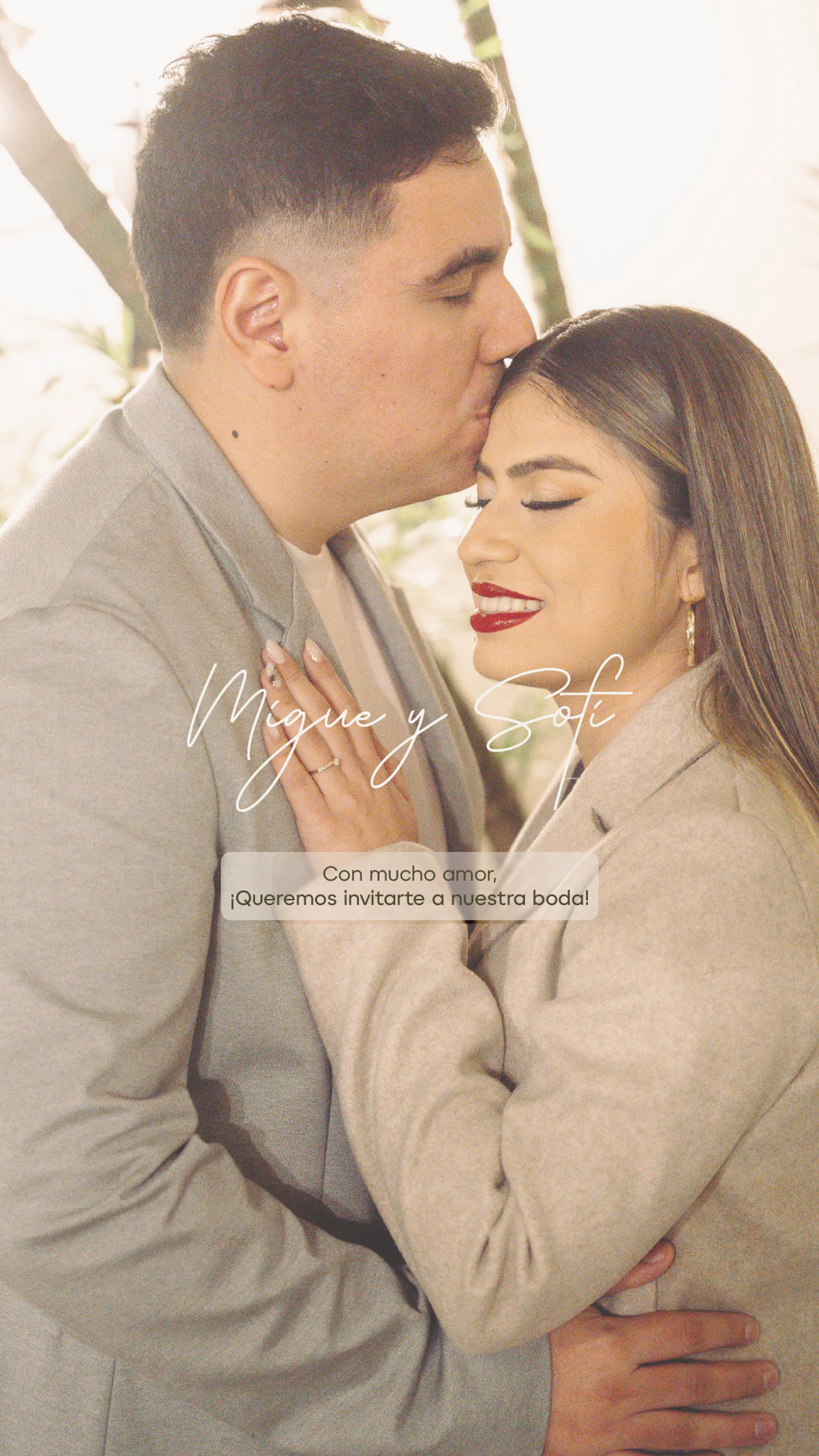 Migue y Sofi - Invitación de boda